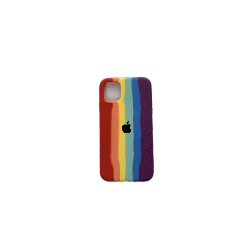 Funda Silicone Case iPhone 11 Arcoiris